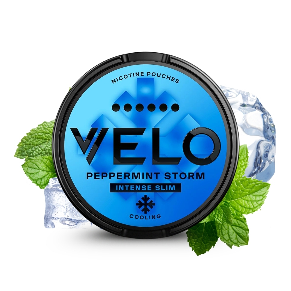 Velo Nicotine Pouches Peppermint Storm 17mg Velo Nicotine Pouches Peppermint Storm 17mg