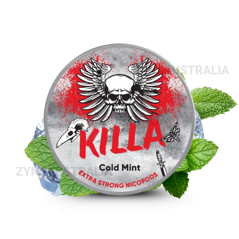 KILLA Nicotine Pouches Cold Mint 12.8mg KILLA Nicotine Pouches Cold Mint 12.8mg