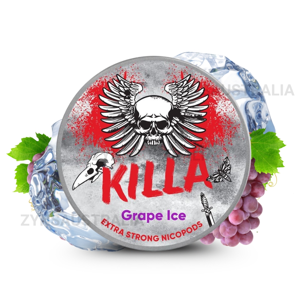 KILLA Nicotine Pouches Grape Ice 12.8mg KILLA Nicotine Pouches Grape Ice 12.8mg
